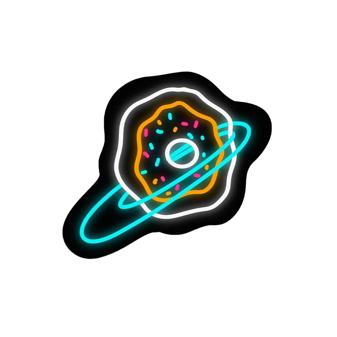 Neon Donut universe Sticker